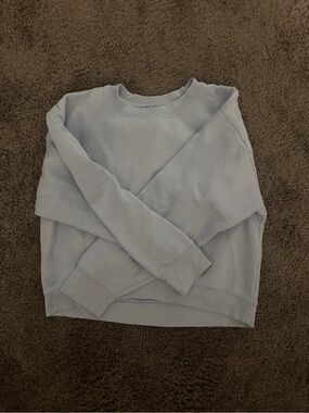 Zara Women’s Pastel Blue Crewneck Sweatshirt